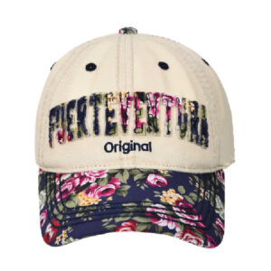 CT059-F Gorra Fuerteventura Original Flowers/Beige/Negro
