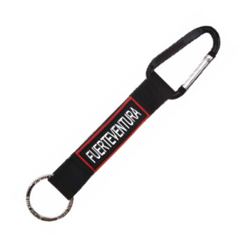 Llavero Mosquetón Fuerteventura Negro