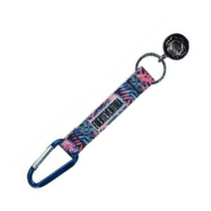 KT004-F Llavero Mosquetón Fuerteventura Flowers Azul