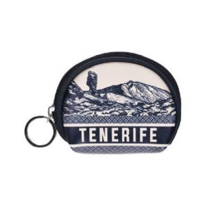 WT007-T Monedero Redondo Vistas Tenerife Negro/Beige