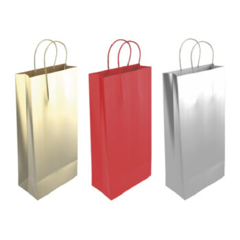 Caja Surtido 24 Bolsas Papel Unicolor Tamaño «Botella» 18+8x39 cm