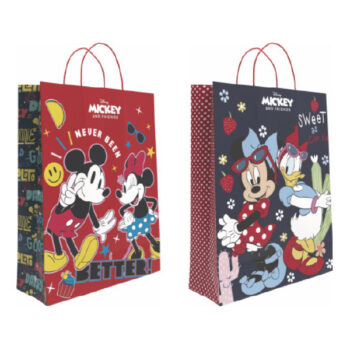 Bolsa Decorada Disney Mickey & Minnie «S» 24+10×32 cm