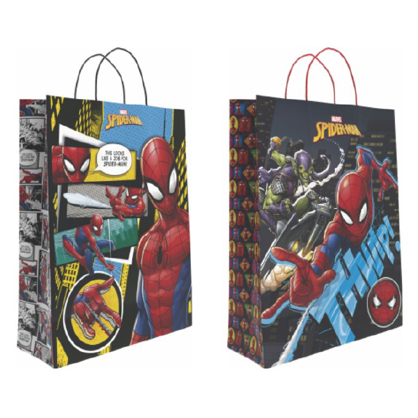 Bolsa Decorada Disney Spiderman «L» 32+14×40 cm
