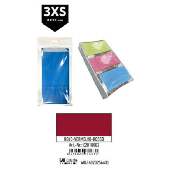 Pack 12 Sobres Kraft Rojo Tamaño "3XS" 8x15 cm