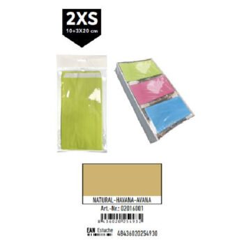 Pack 12 Sobres Kraft Tamaño "2XS" 10+3x20 cm