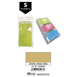 02018001 Pack 12 Sobres Kraft Tamaño "S" 15+6x30 cm