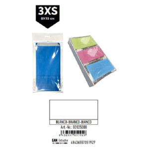 02025000 Pack 12 Sobres Celulosa Blanco Tamaño "3XS" 8x15 cm