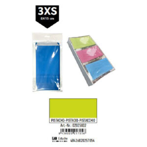 02025002 Pack 12 Sobres Celulosa Pistacho Tamaño "3XS" 8x15 cm