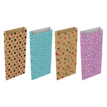 Pack 12 Sobres Decorados Todo Año Tamaño "M" 20+6x35 cm