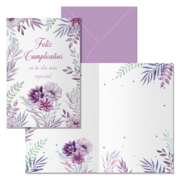 Postal Dohe Lavanda - Feliz Cumpleaños en tu Dia mas Especial