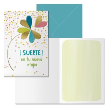 Postal Dohe Petalos- Suerte en tu Nueva Etapa