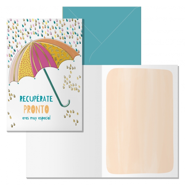 Postal Dohe Paraguas- Recupérate Pronto, Eres Muy Especial