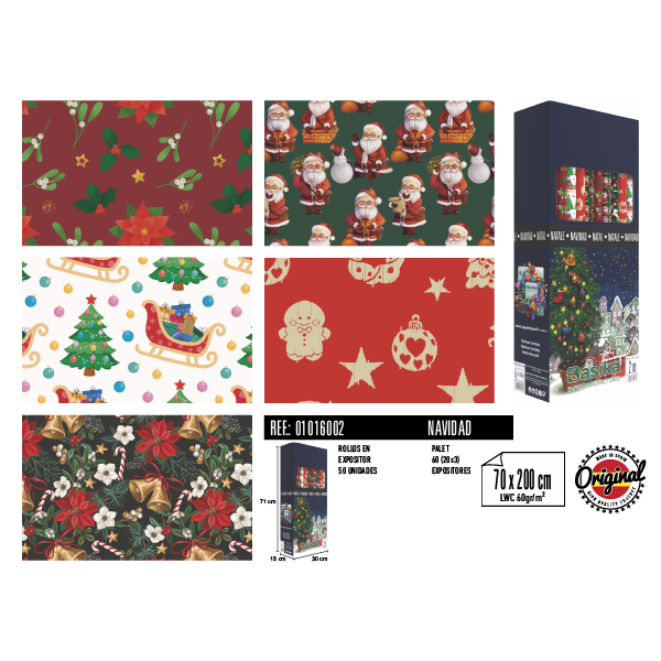 Rollos Navidad 70 x 200 cm