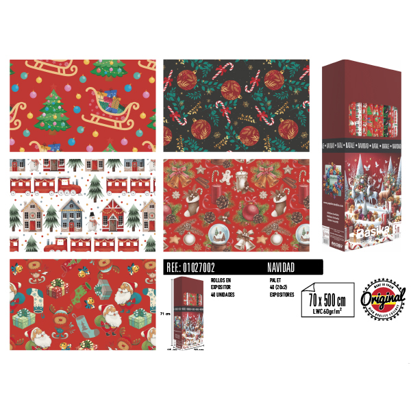 Rollos Navidad 70 x 500 cm