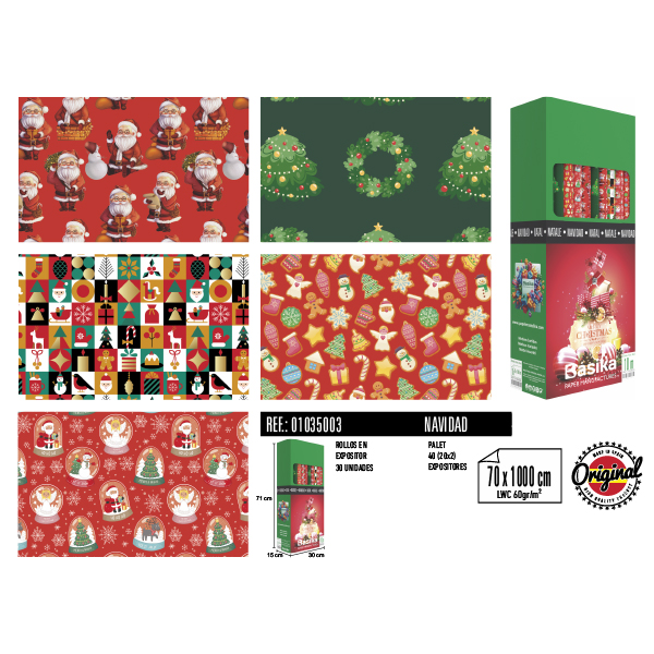 Rollos Navidad 70 x 1000 cm
