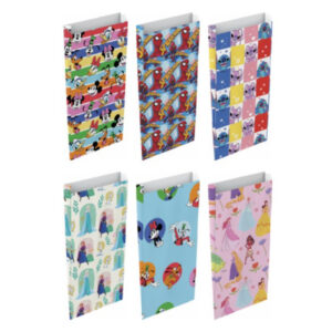 Caja 16 Packs 12 Sobres Surtidos Decorados Disney Tamaño «M» 20+6×35 cm