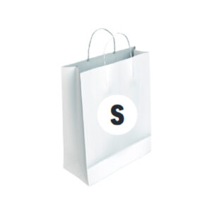 Bolsa Celulosa Blanca Tamaño "S" 24+10x32 cm
