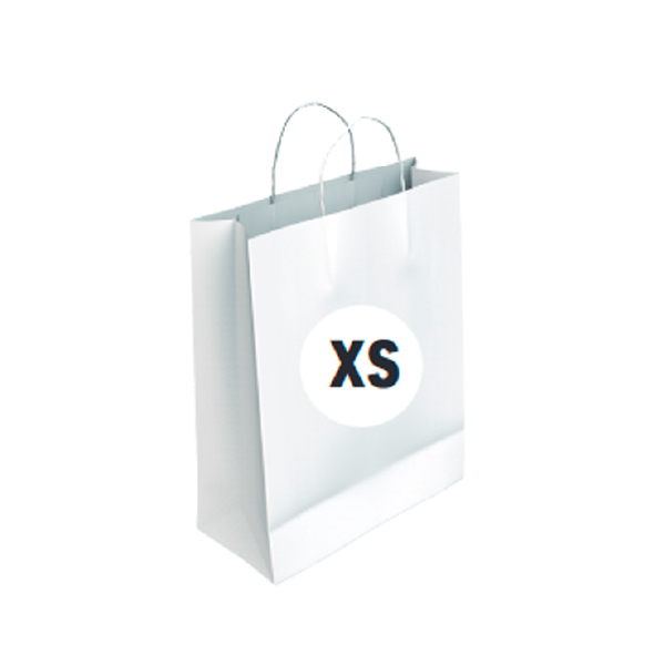 Bolsa Celulosa Blanca Tamaño "XS" 18+8x24 cm