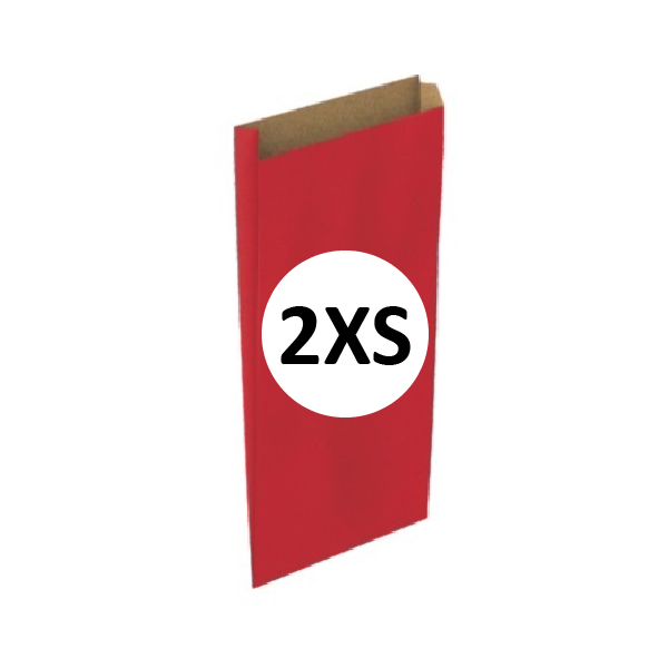 Pack 100 Sobres Kraft Rojo Tamaño "2XS" 10+3x20 cm