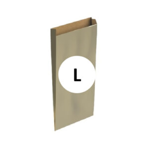 Pack 100 Sobres Kraft Oro Tamaño "L" 25+6x40 cm