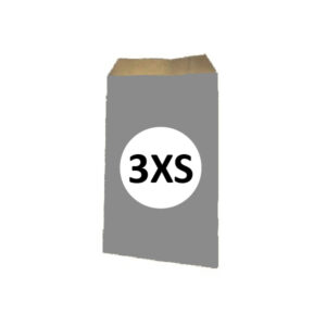 Pack 100 Sobres Kraft Plata Tamaño "3XS" 8x15 cm