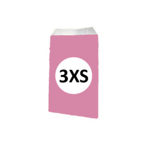 Pack 100 Sobres Celulosa Rosa Tamaño "3XS" 8x15 cm