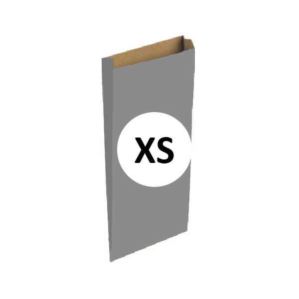 Pack 100 Sobres Kraft Plata Tamaño "XS" 12+3x25 cm