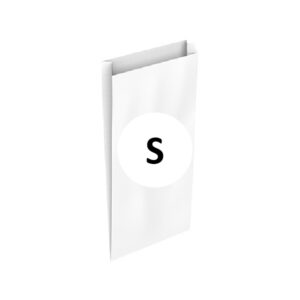 Pack 100 Sobres Celulosa Blanco Tamaño "S" 15+6x30 cm