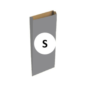 Pack 100 Sobres Kraft Plata Tamaño "S" 15+6x30 cm