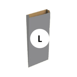 Pack 100 Sobres Kraft Plata Tamaño "L" 25+6x40 cm