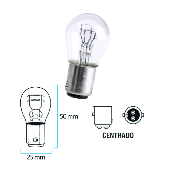 Lámpara Luz de Freno Caja 10 UDS
