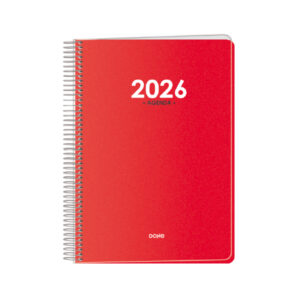 Agenda Metrópoli Espiral Color Rojo
