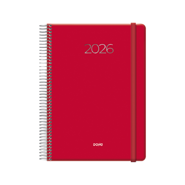 Agenda Denver Espiral Color Rojo