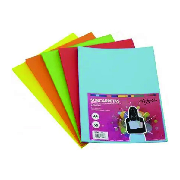 Subcarpeta Rojo A4 180 GRS 50 Hojas