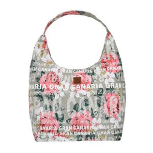 Bolso Góndola Flowers Gran Canaria Beige