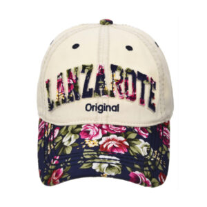 Gorra Lanzarote Original Flowers/Beige/Negro