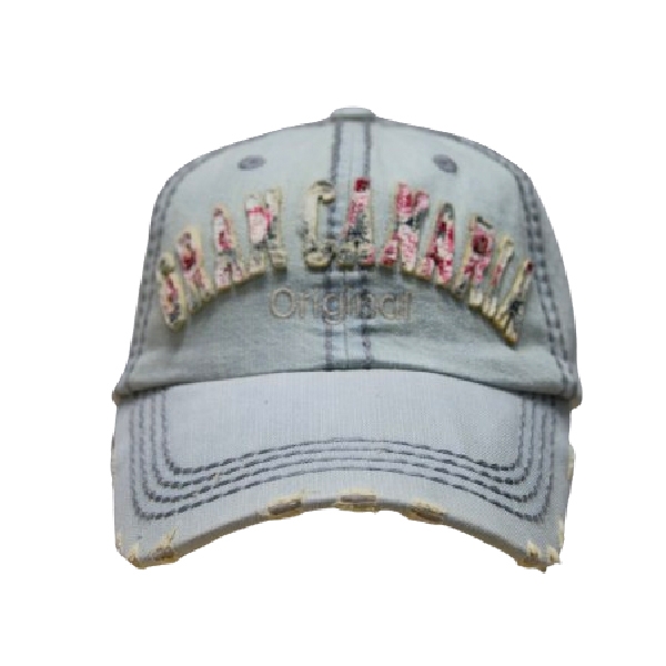 Gorra Flowers Gran Canaria Celeste
