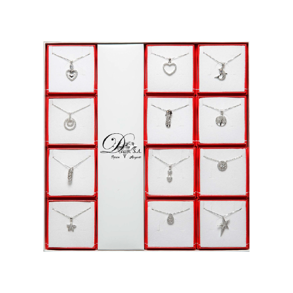 Set 12 Colgantes Plata