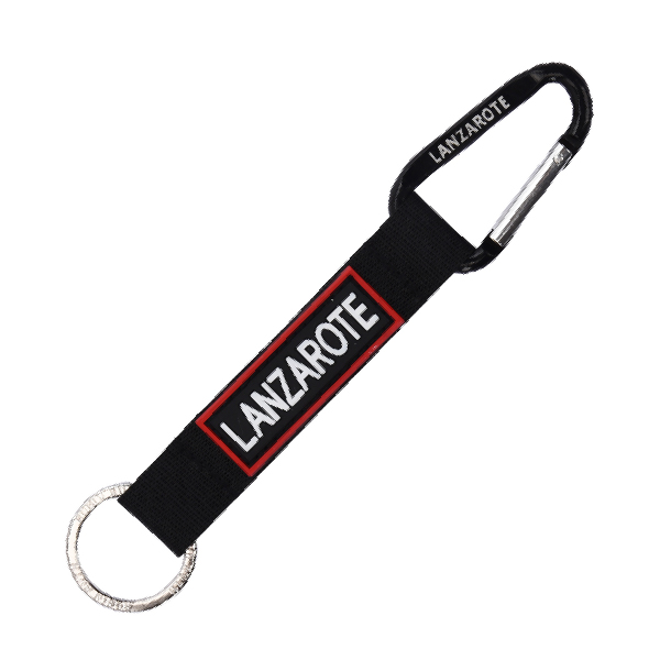 Llavero Mosquetón Lanzarote Negro