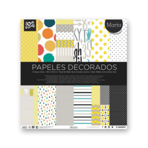 Papeles Decorados 12 Hojas 200 GR
