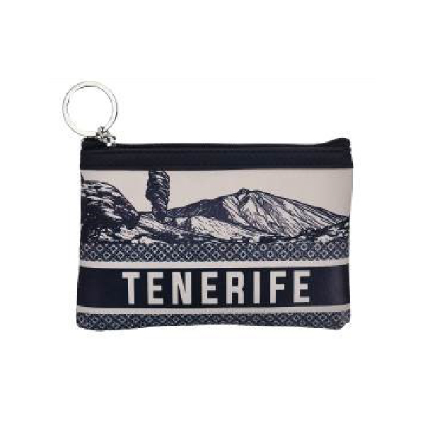 Monedero Rectangular Vistas Tenerife Negro/Beige